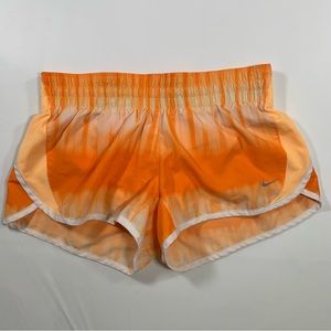 Nike Womens Dri Fit Shorts Orange Size S